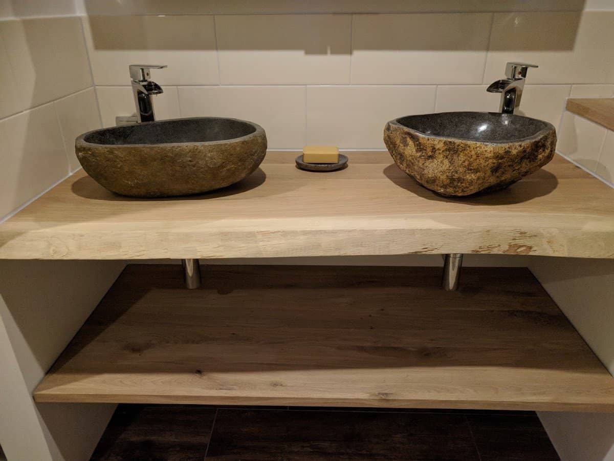 Eiken Boomstam Wastafelblad  - view 4