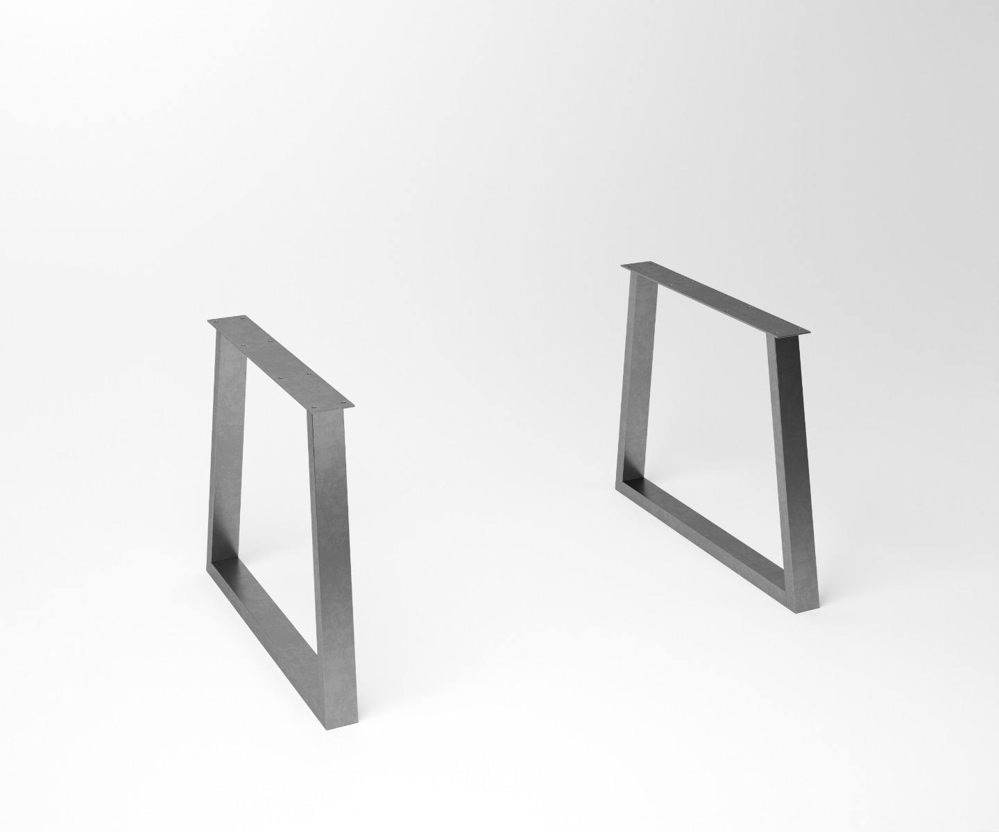 Spisebord i valnød Tusk | 3-Trapezium - Fineline stel i rustfrit stål - alternate view
