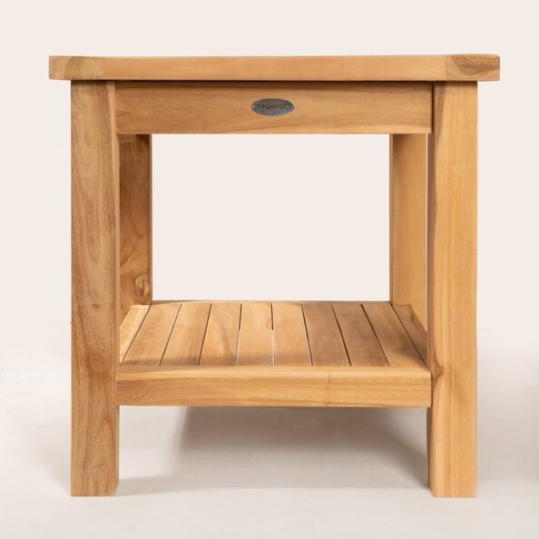 Teakea Teakhouten Tuinset met 2-persoons Beaufort tuinbank en vierkante bijzettafel met onderblad – compacte en stijlvolle set van teak - view 4