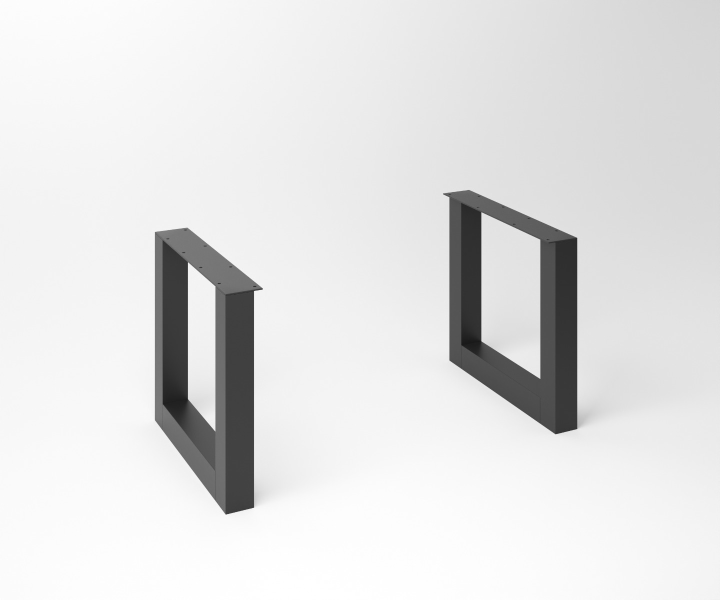 Notenhouten eettafel Duncan | 2-U-Frame Black - alternate view