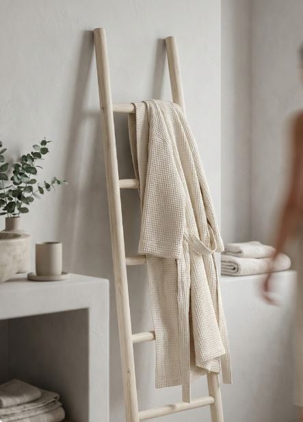 Houten decoratie ladder | White oiled | 50x5x150 - TK-DL-50x5x150-WHITE-OILED - view 4