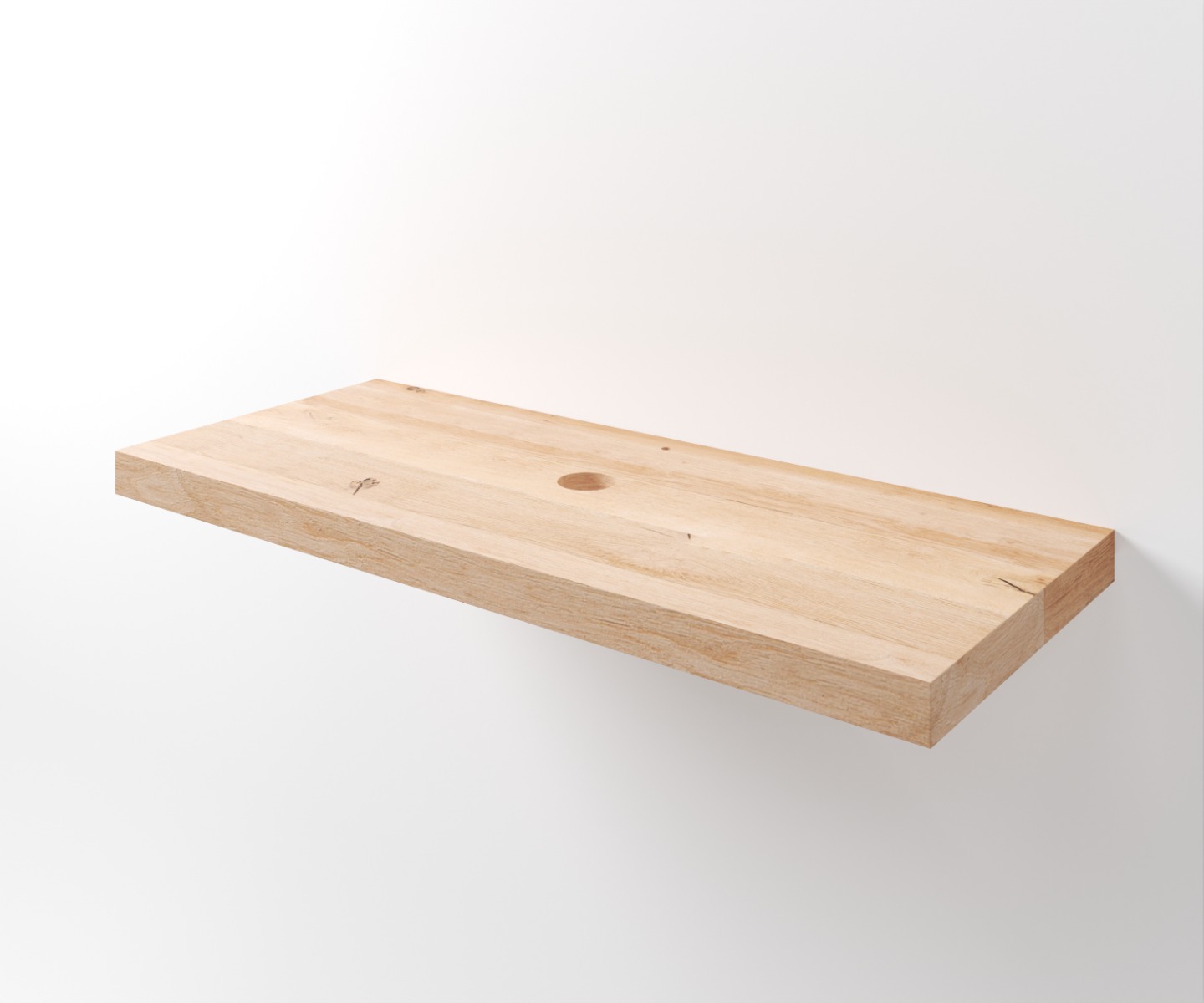 Eiken Wastafelblad 6 cm dik | Massief Eikenhouten Paneel - view 4