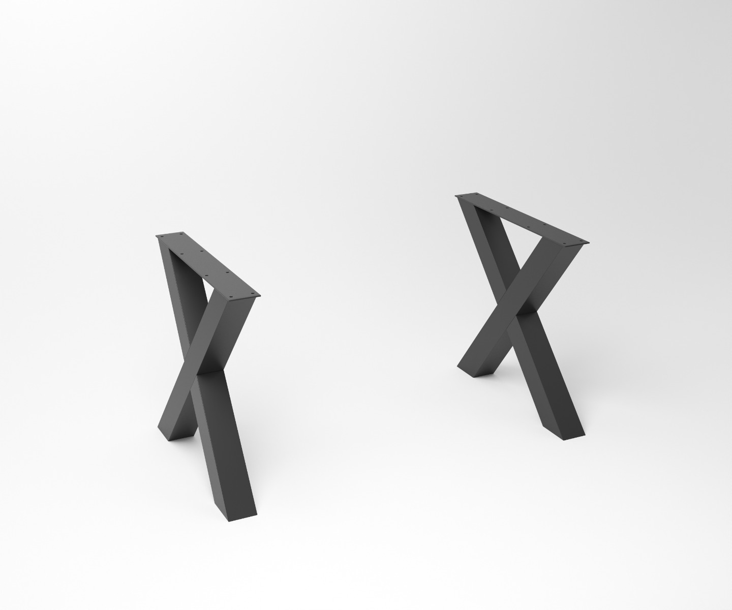 Notenhouten eettafel Duncan | 2-X Frame Black - alternate view